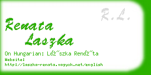 renata laszka business card